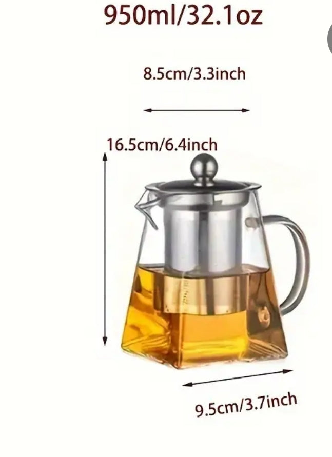 GLASS TEAPOT 950ml - Time to Tea