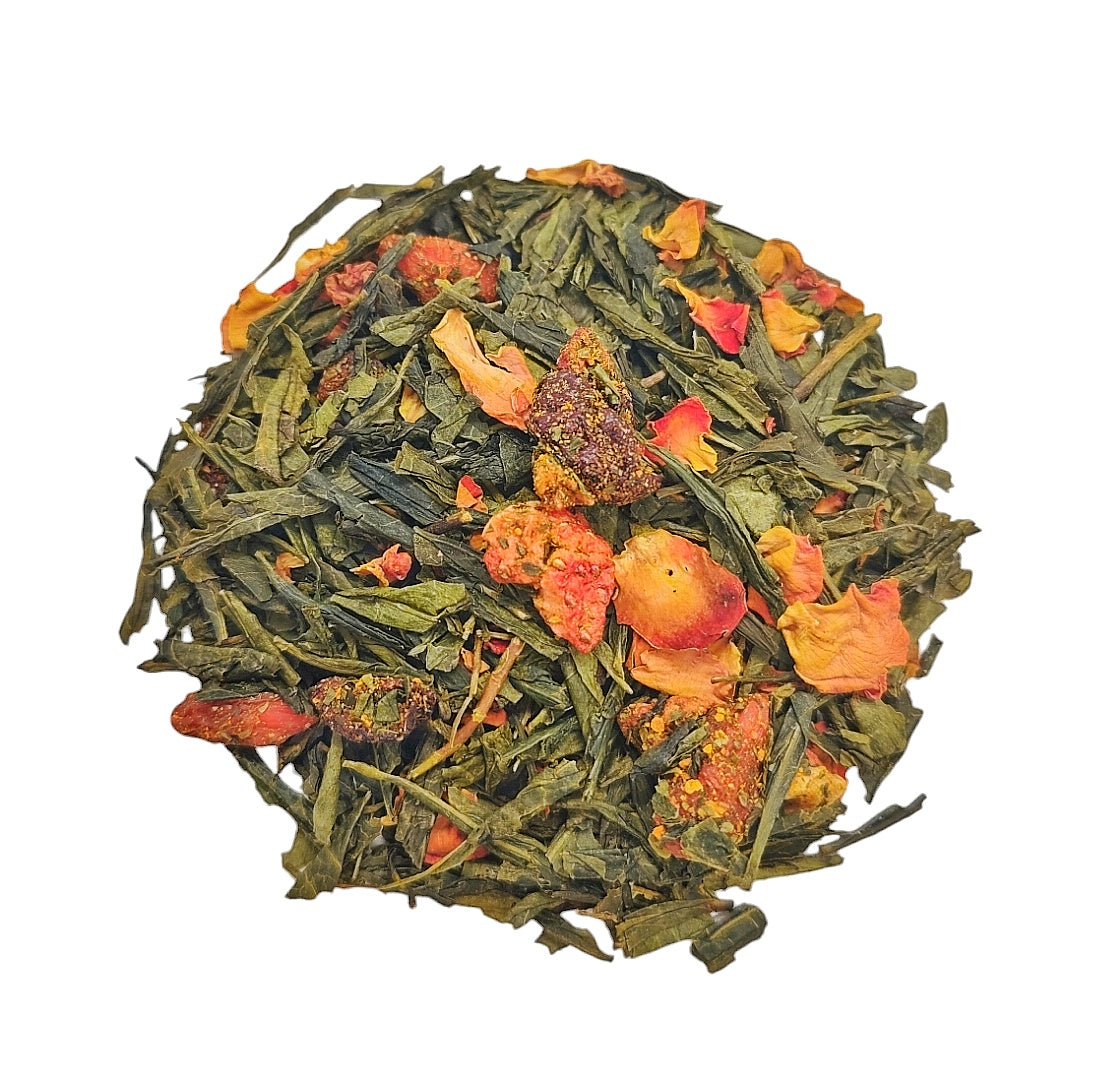 Online tea store located in Kamloops, BC. Offer 95+ types of loose teas. Black, Green, Decaf, Herbal, Fruits, Blooming. Free shipping within Canada for orders over $100